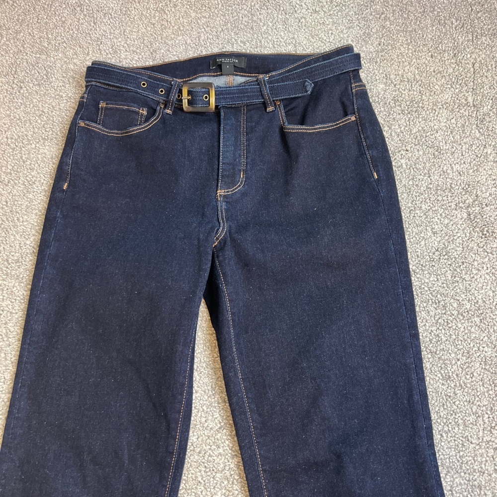 Ann Taylor curvy boot cut jeans womens 6 dark wash mid rise curvy boot denim - Picture 2 of 15